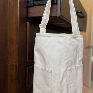 Cream Canvas Bucket/Tote Bag